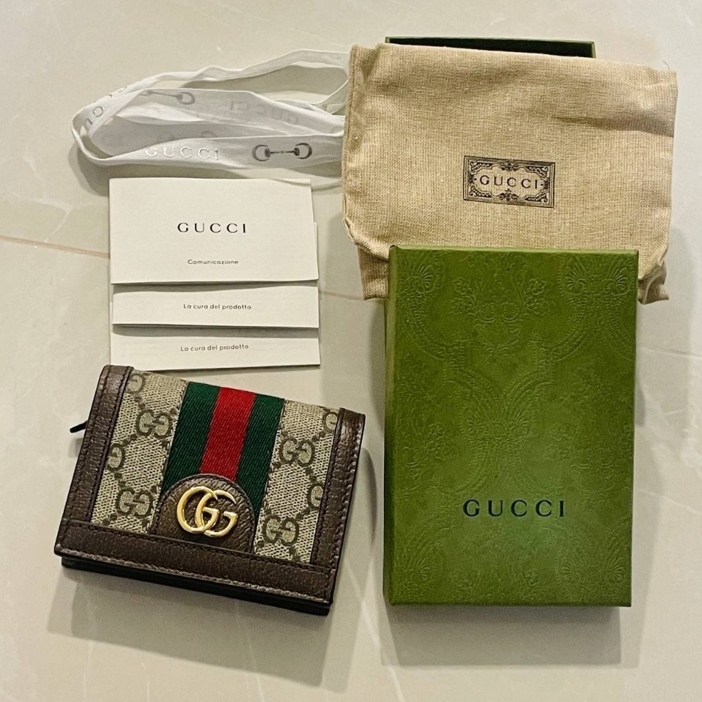 Gucci Ophidia GG Card Case Wallet